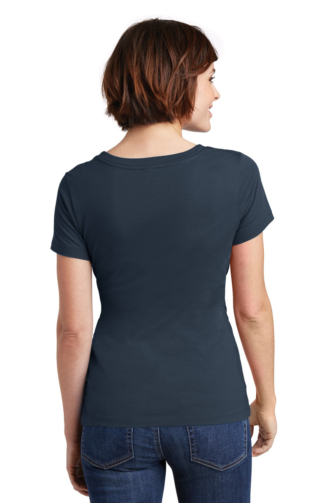 District Women's Perfect Weight Scoop Tee. DM106L District