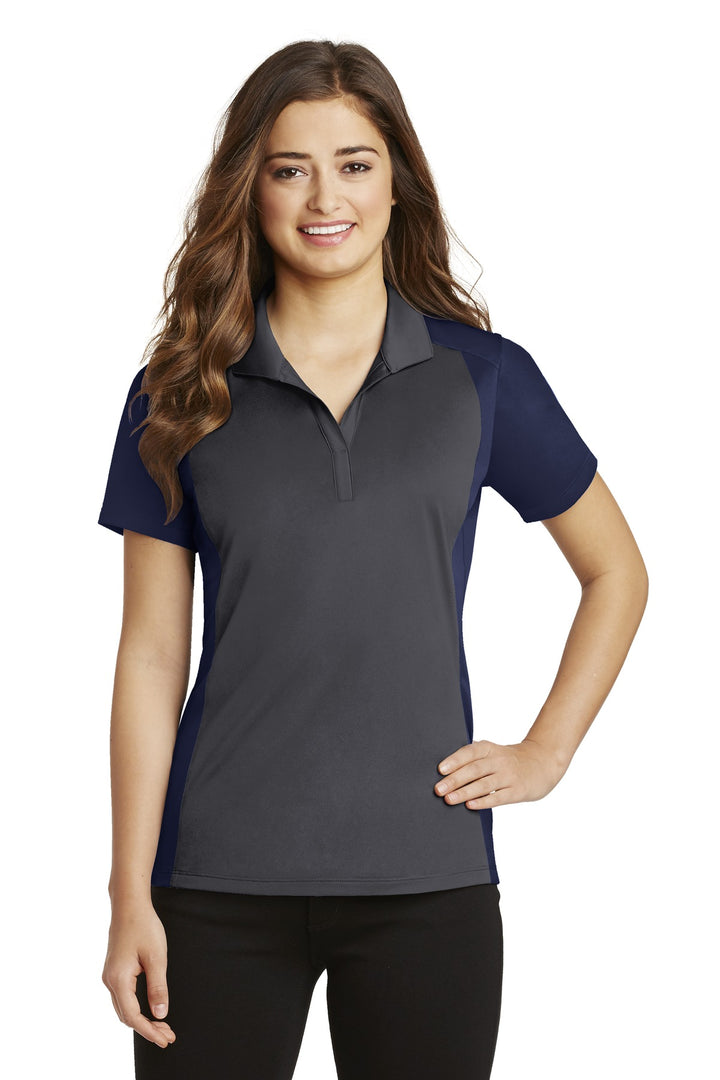 Sport-Tek Women's Colorblock Micropique Sport-Wick Polo. LST652