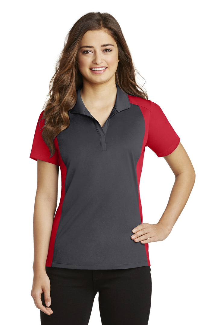 Sport-Tek Women's Colorblock Micropique Sport-Wick Polo. LST652