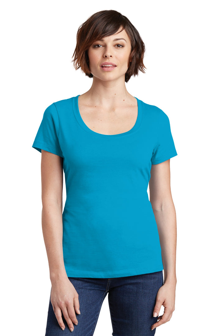 District Women's Perfect Weight Scoop Tee. DM106L District