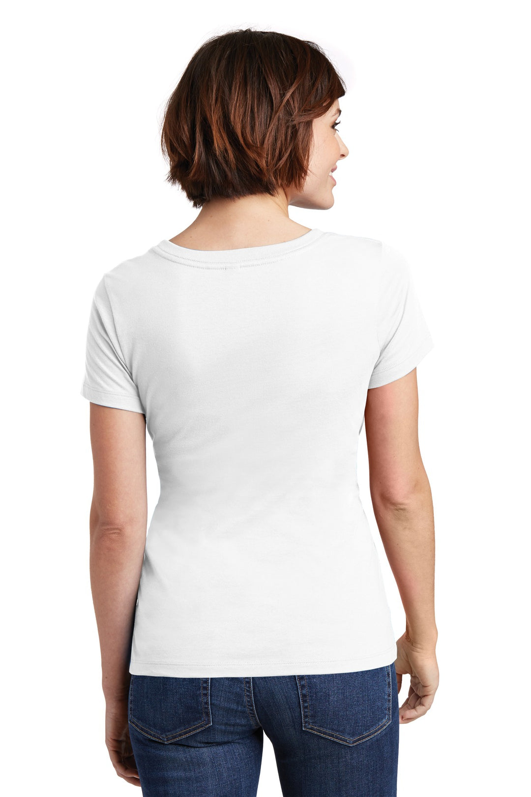 District Women's Perfect Weight Scoop Tee. DM106L District