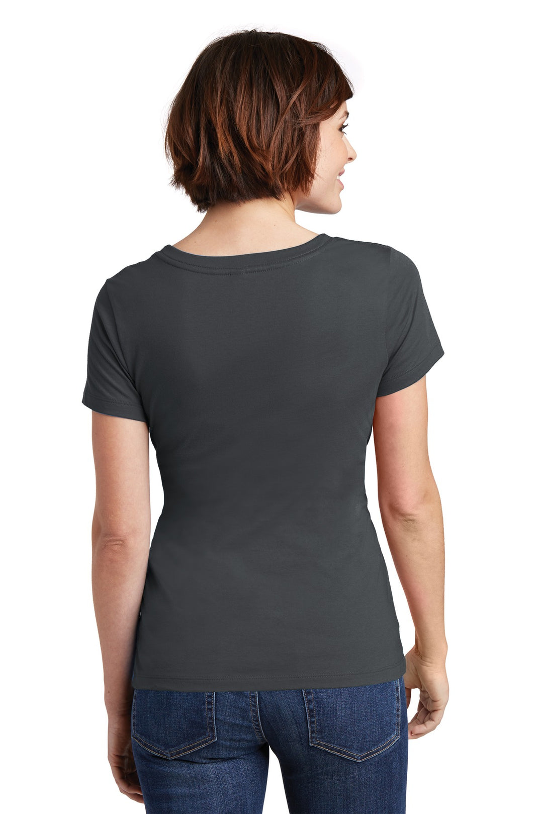 District Women's Perfect Weight Scoop Tee. DM106L District