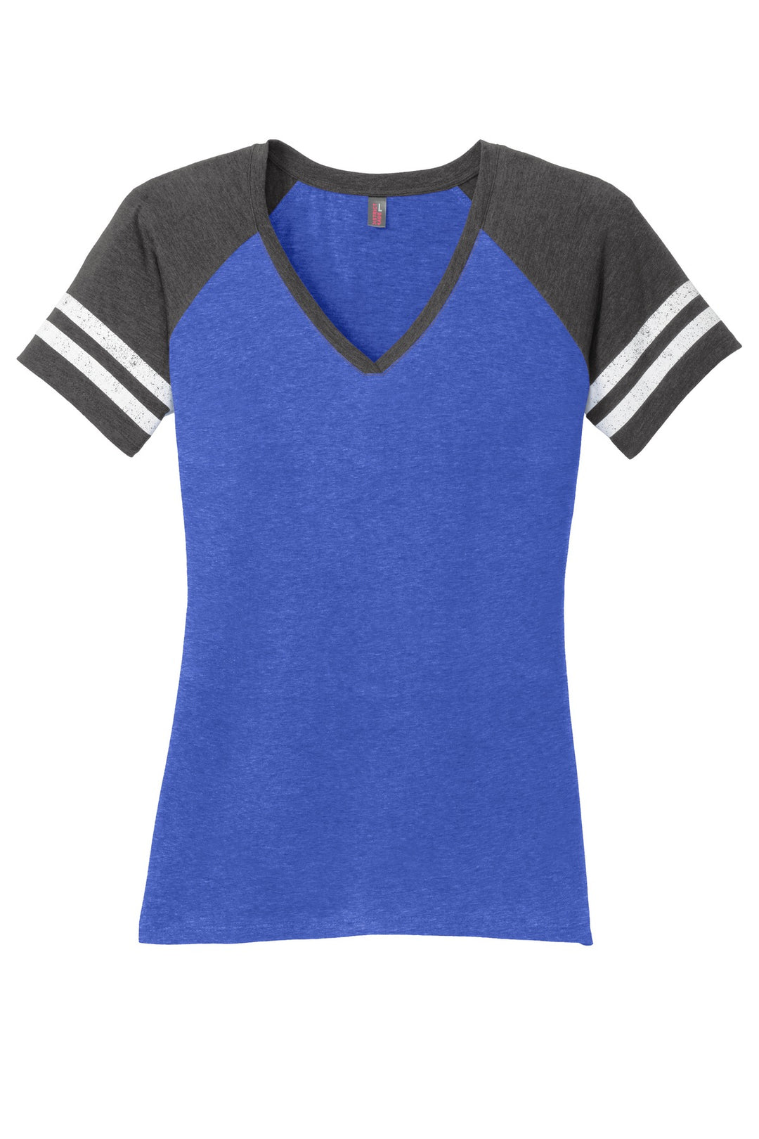 District Women's Game V-Neck Tee. DM476 District