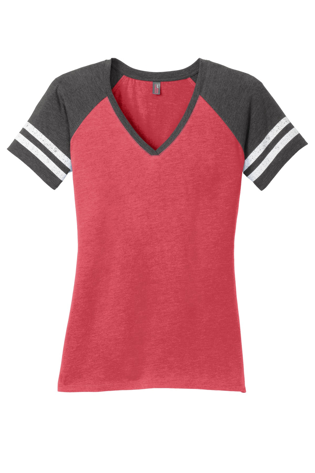 District Women's Game V-Neck Tee. DM476 District