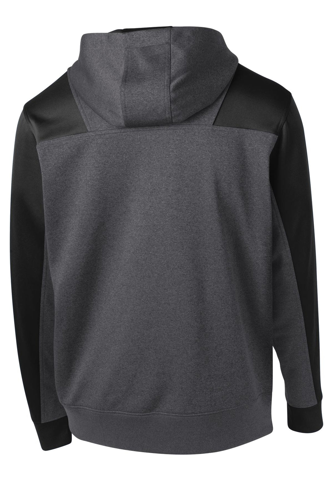 Sport-Tek Men's Tech Fleece Colorblock 1/4-Zip Hooded Sweatshirt