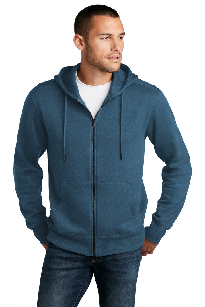 District Perfect Weight Fleece Full-Zip Hoodie DT1103 District