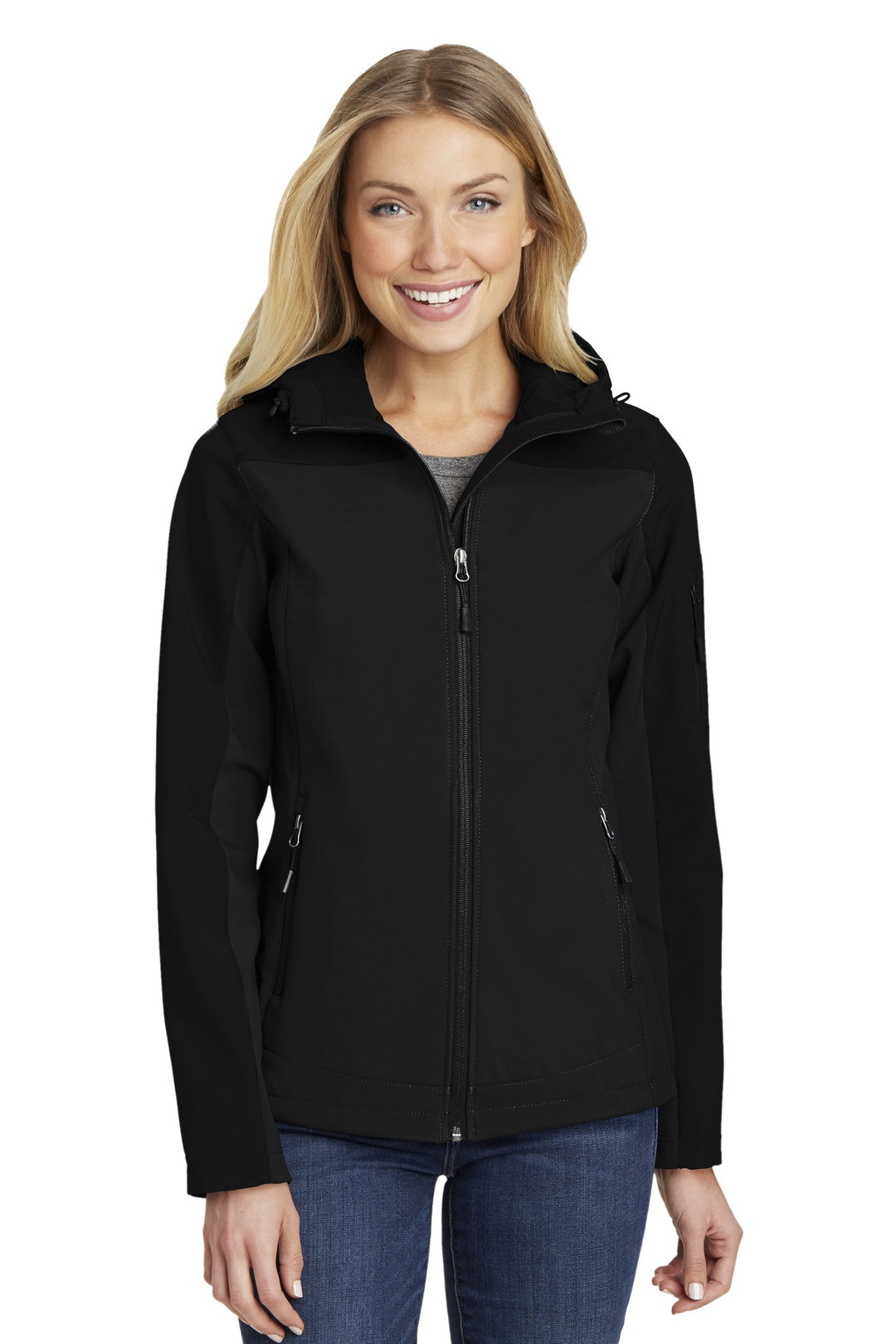 Port Authority Ladies Hooded Core Soft Shell Jacket. L335