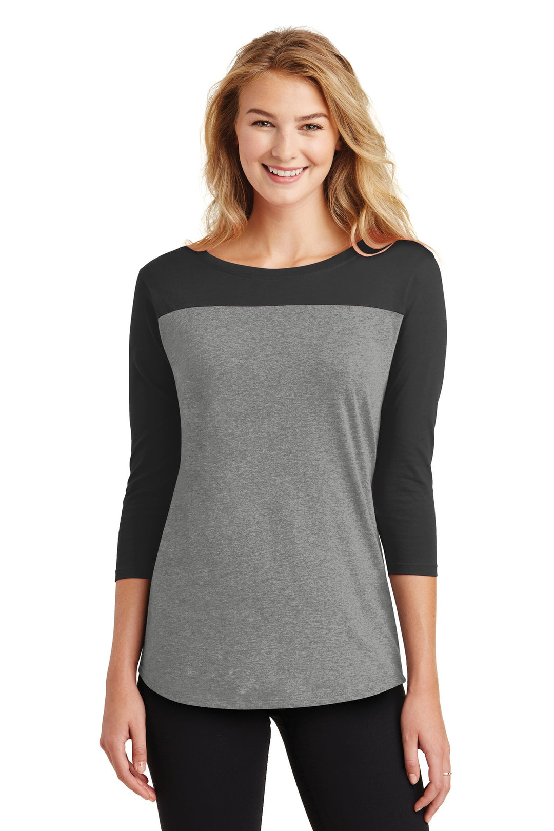 District Women's Rally 3/4-Sleeve Tee. DT2700 District