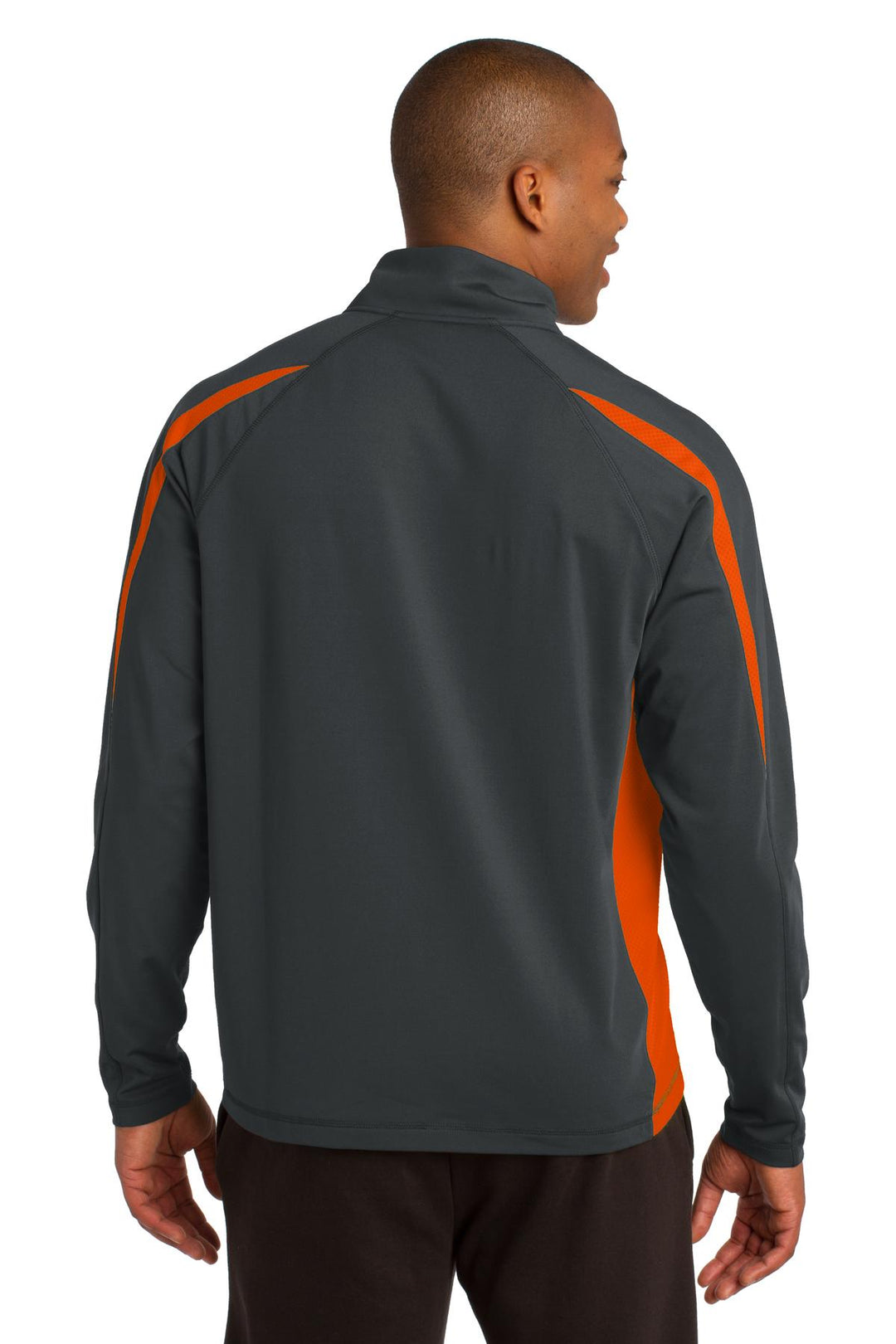 Sport-Tek Men's Sport-Wick Stretch 1/2-Zip Colorblock Pullover