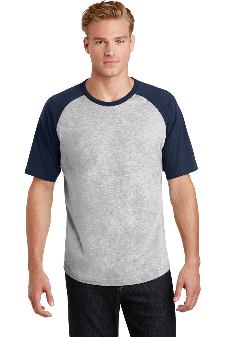 Sport-Tek Men's Short Sleeve Colorblock Raglan Jersey