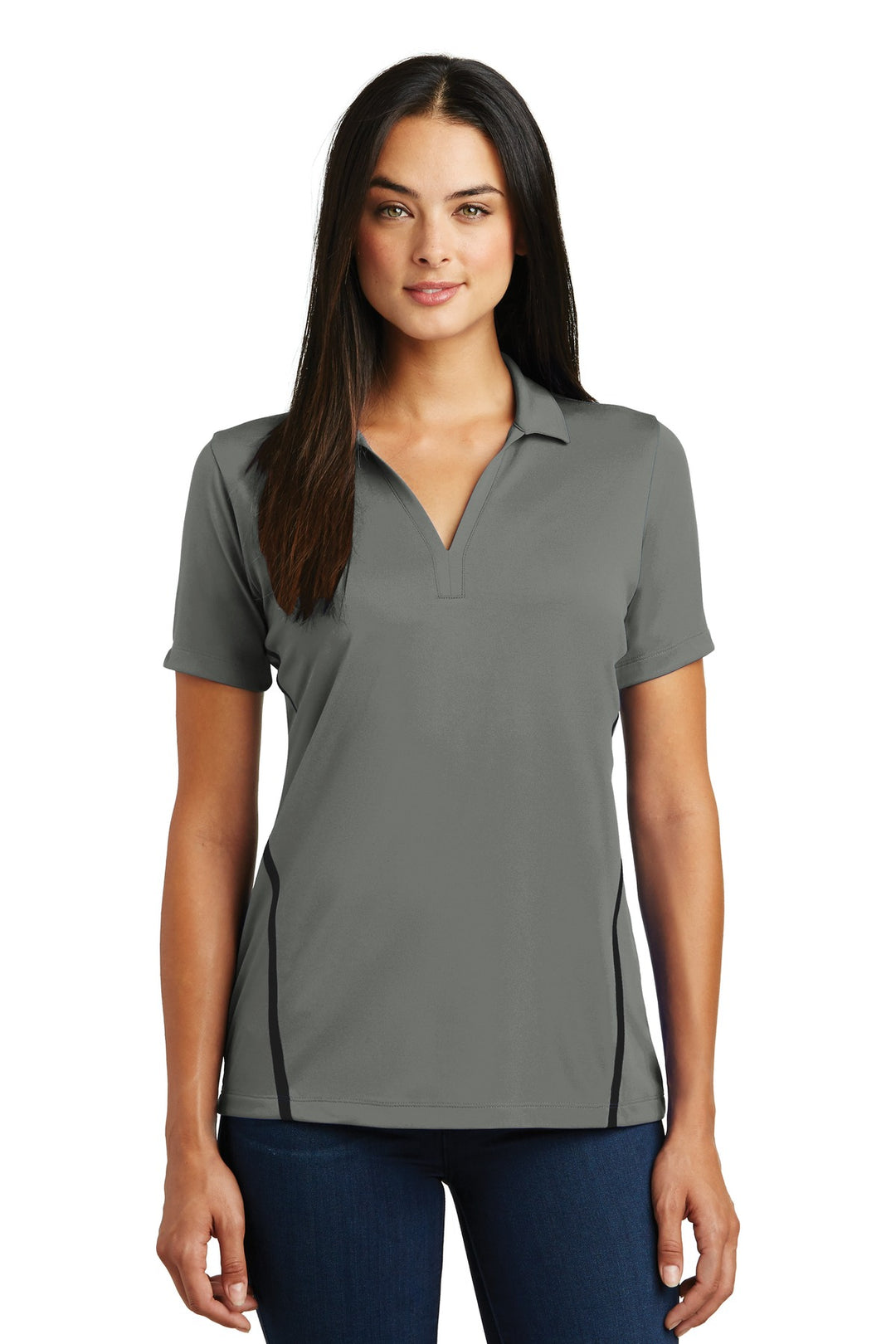 Sport-Tek Women's Contrast PosiCharge Tough Polo. LST620