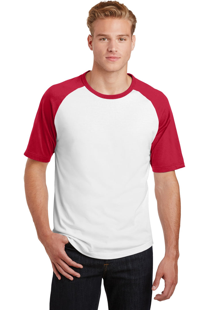 Sport-Tek Men's Short Sleeve Colorblock Raglan Jersey