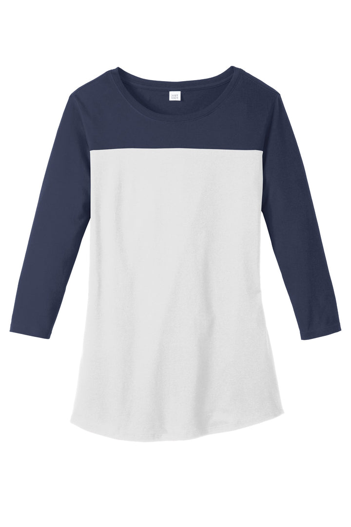 District Women's Rally 3/4-Sleeve Tee. DT2700 District