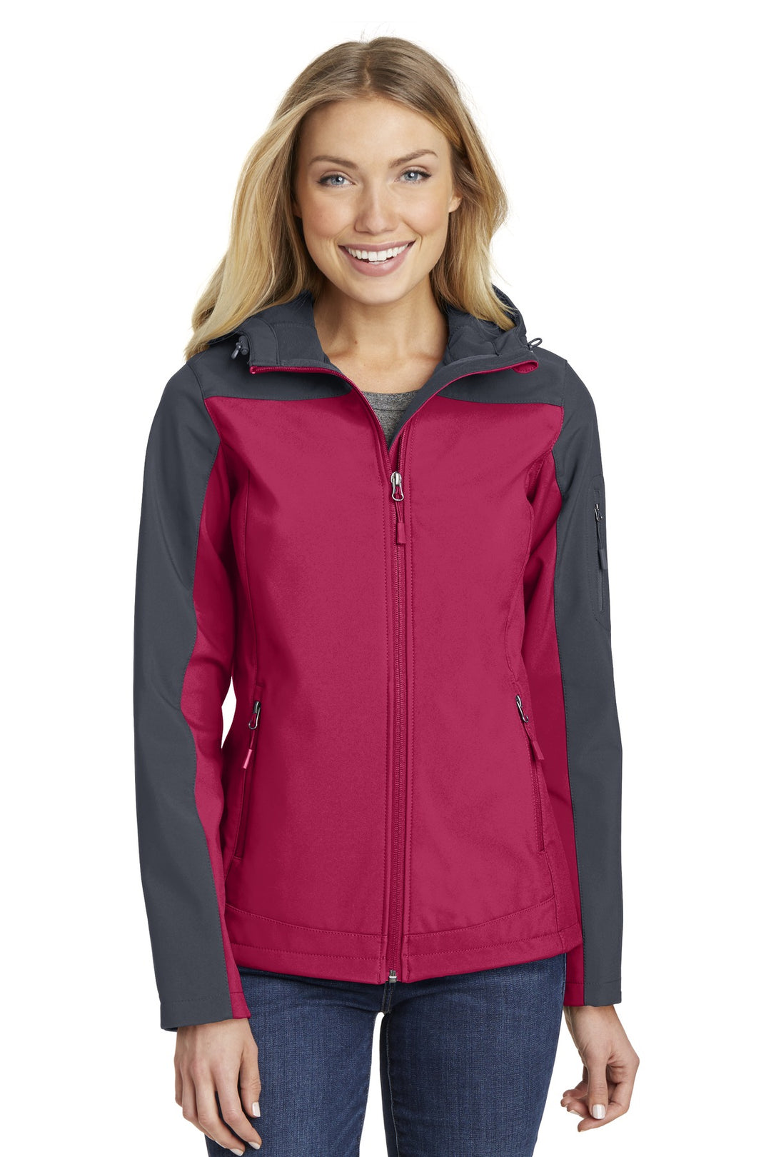 Port Authority Ladies Hooded Core Soft Shell Jacket. L335