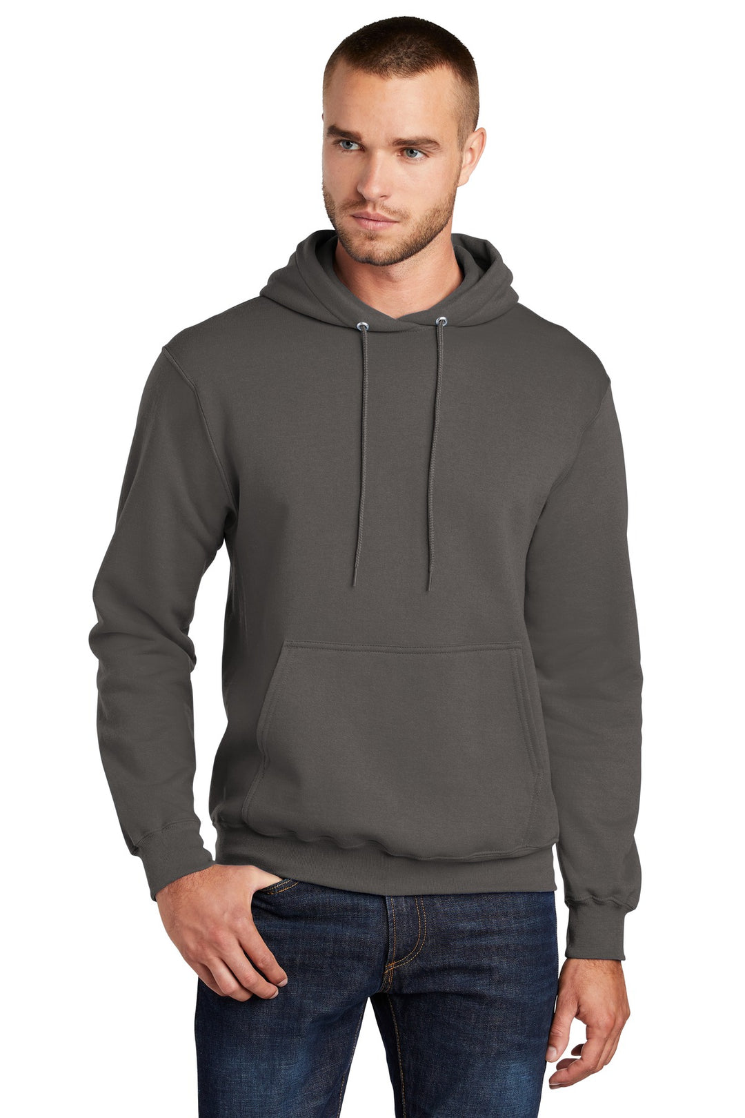 Port & Company - Men's Tall Core Fleece Pullover Hooded Sweatshirt Port & Company