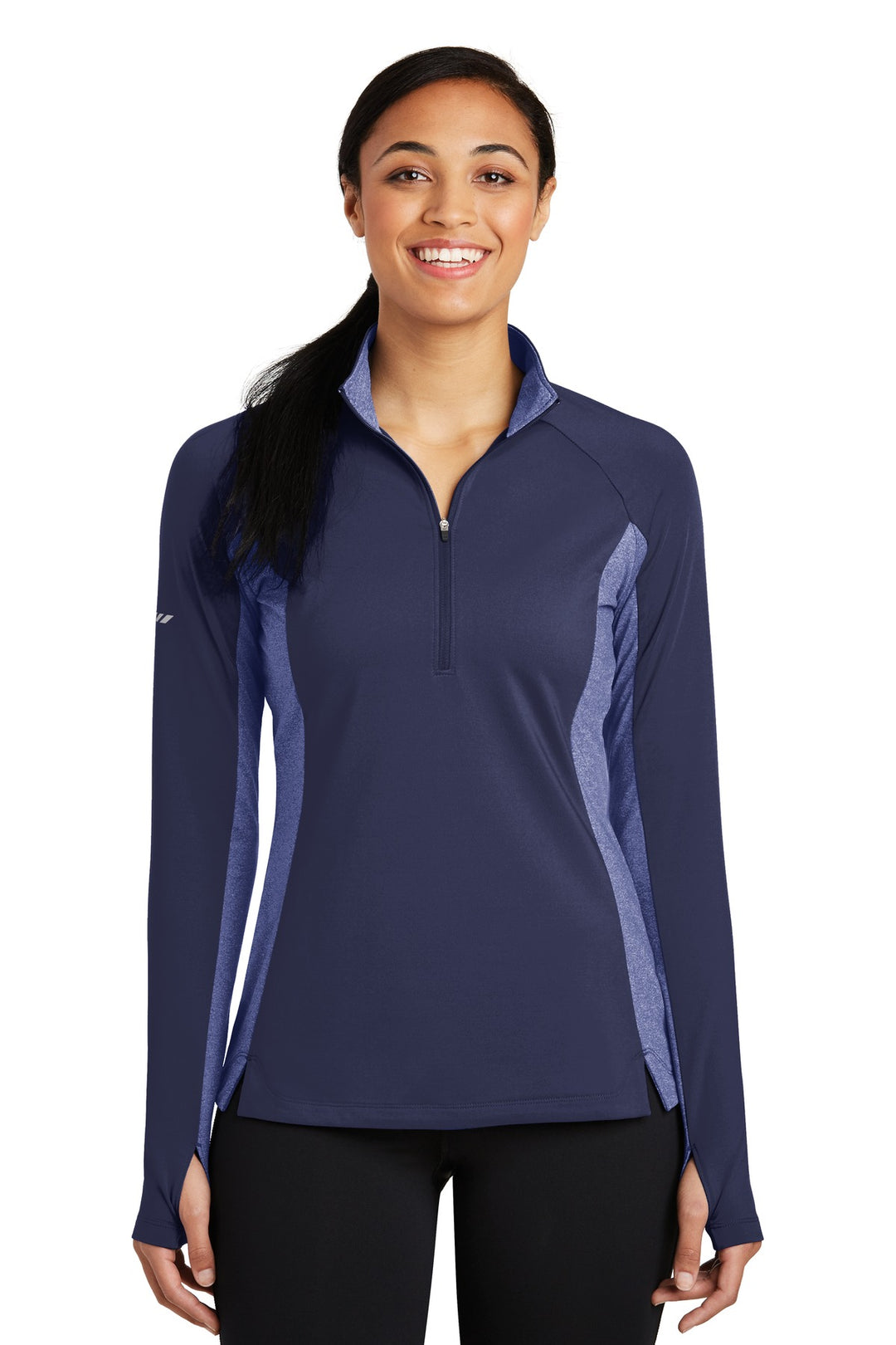 Sport-Tek Women's Sport-Wick Stretch Contrast 1/2-Zip Pullover LST854