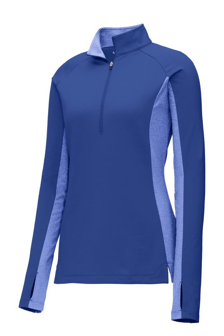 Sport-Tek Women's Sport-Wick Stretch Contrast 1/2-Zip Pullover LST854