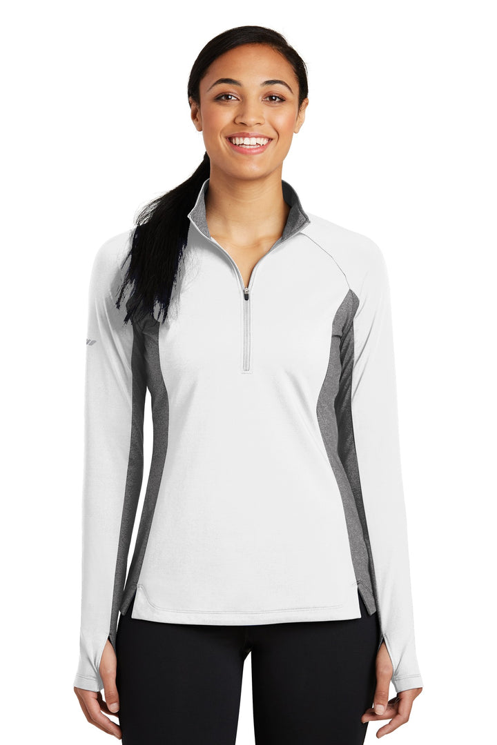 Sport-Tek Women's Sport-Wick Stretch Contrast 1/2-Zip Pullover LST854