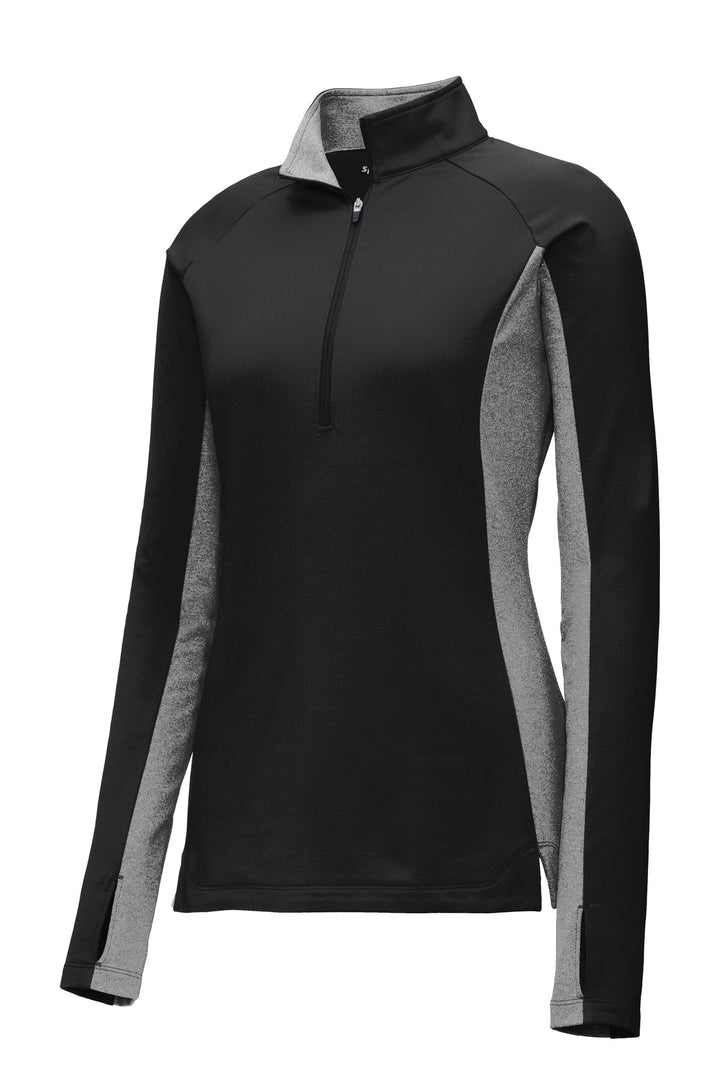 Sport-Tek Women's Sport-Wick Stretch Contrast 1/2-Zip Pullover LST854