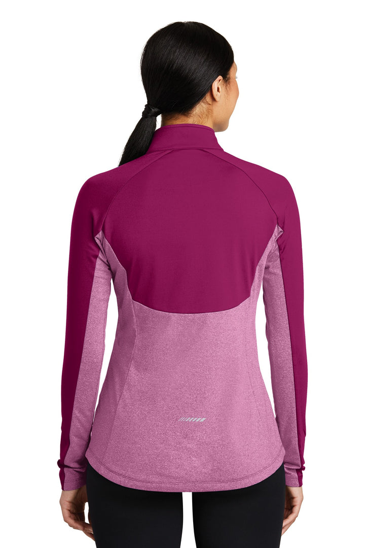 Sport-Tek Women's Sport-Wick Stretch Contrast 1/2-Zip Pullover LST854