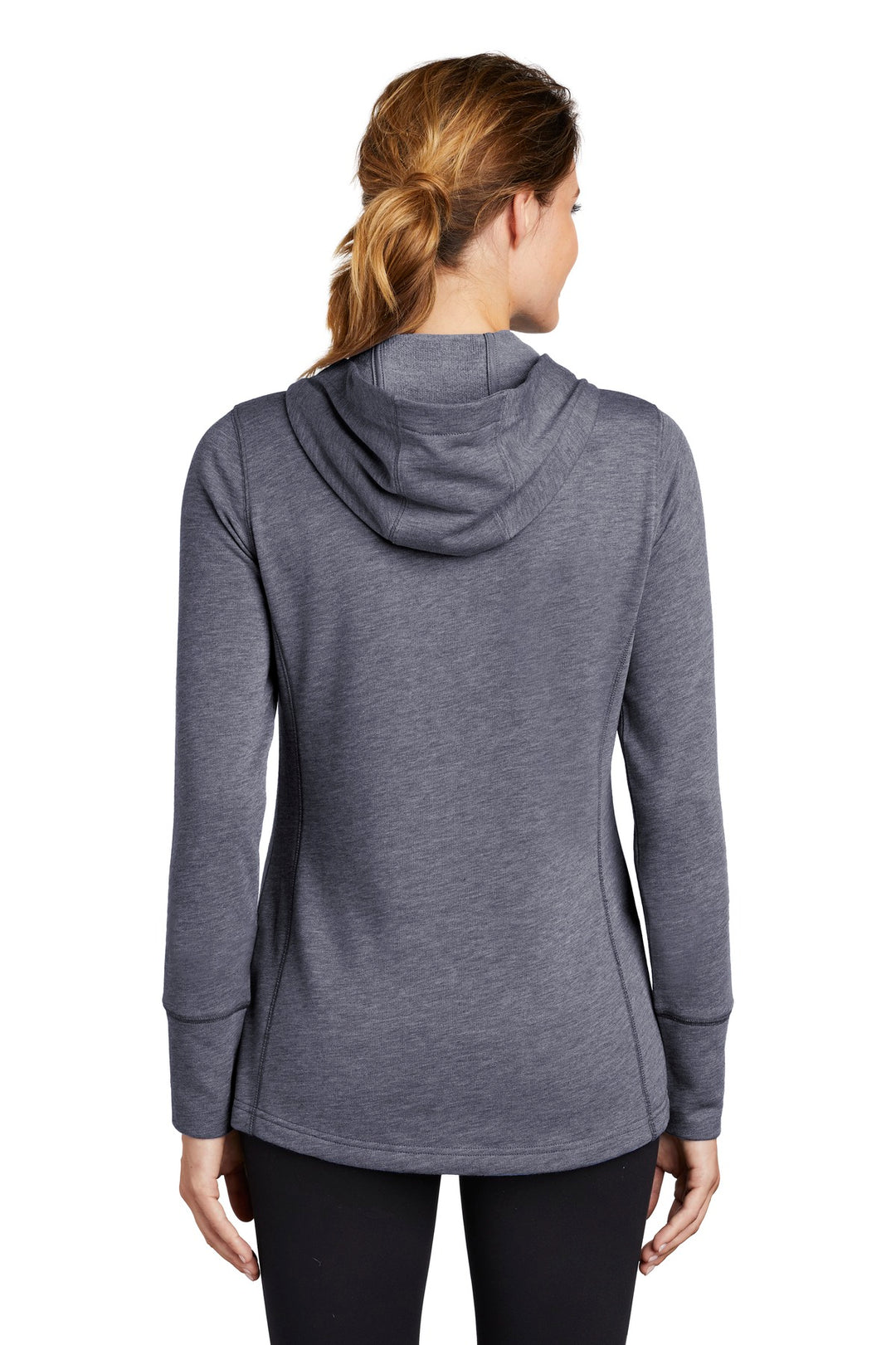 Sport-Tek Women's PosiCharge Tri-Blend Wicking Fleece Hooded Pullover LST296