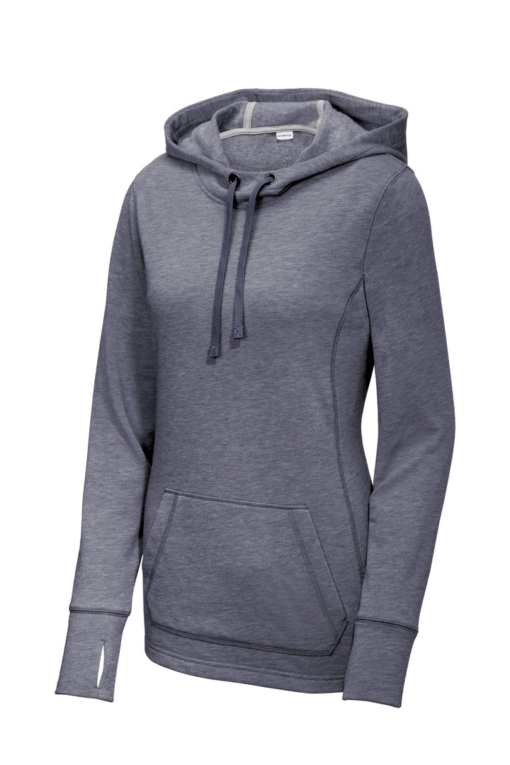 Sport-Tek Women's PosiCharge Tri-Blend Wicking Fleece Hooded Pullover LST296