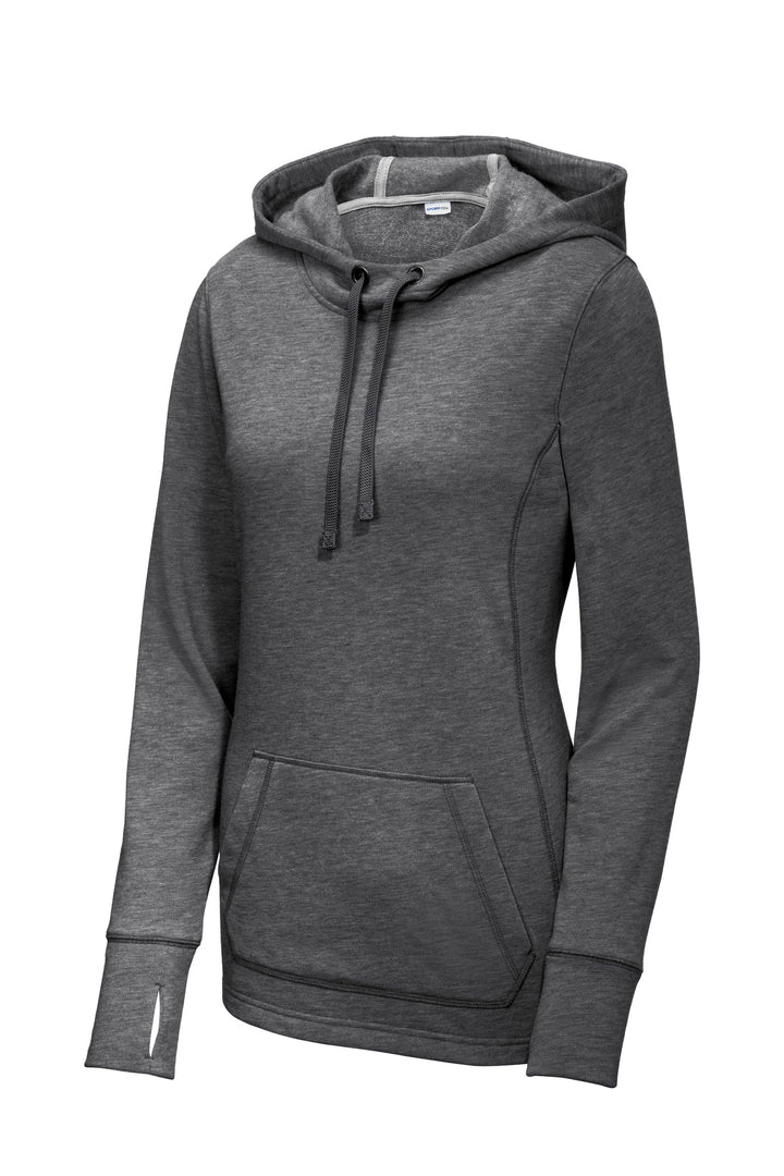 Sport-Tek Women's PosiCharge Tri-Blend Wicking Fleece Hooded Pullover LST296