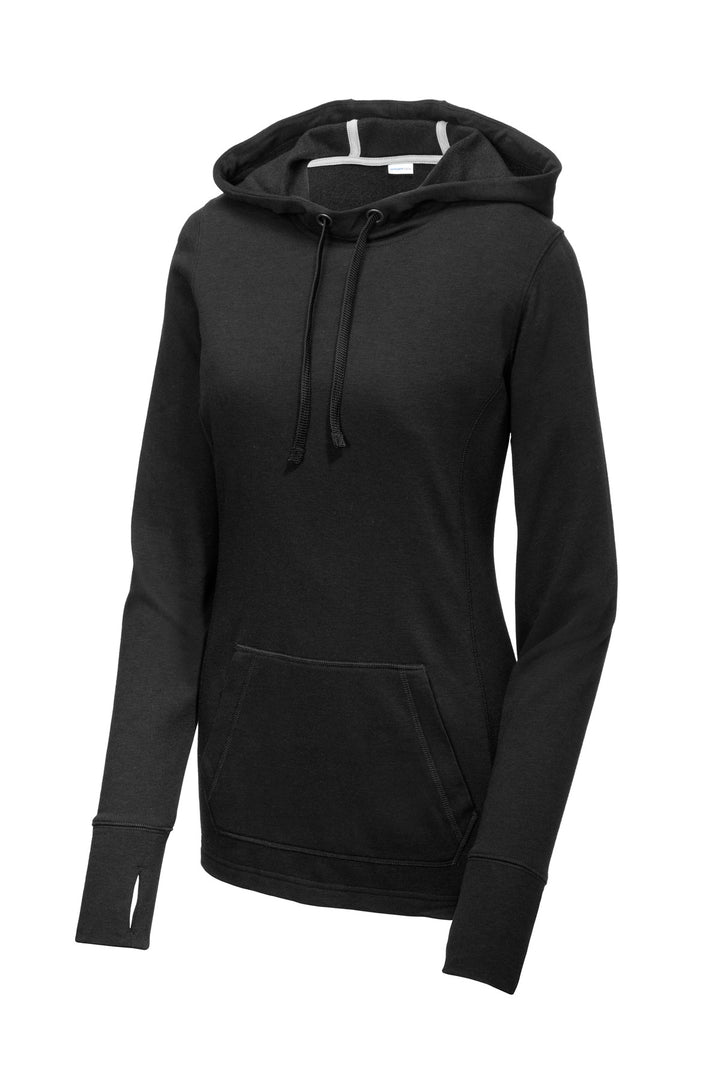 Sport-Tek Women's PosiCharge Tri-Blend Wicking Fleece Hooded Pullover LST296