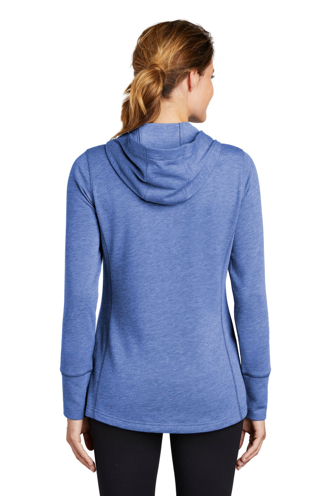 Sport-Tek Women's PosiCharge Tri-Blend Wicking Fleece Hooded Pullover LST296