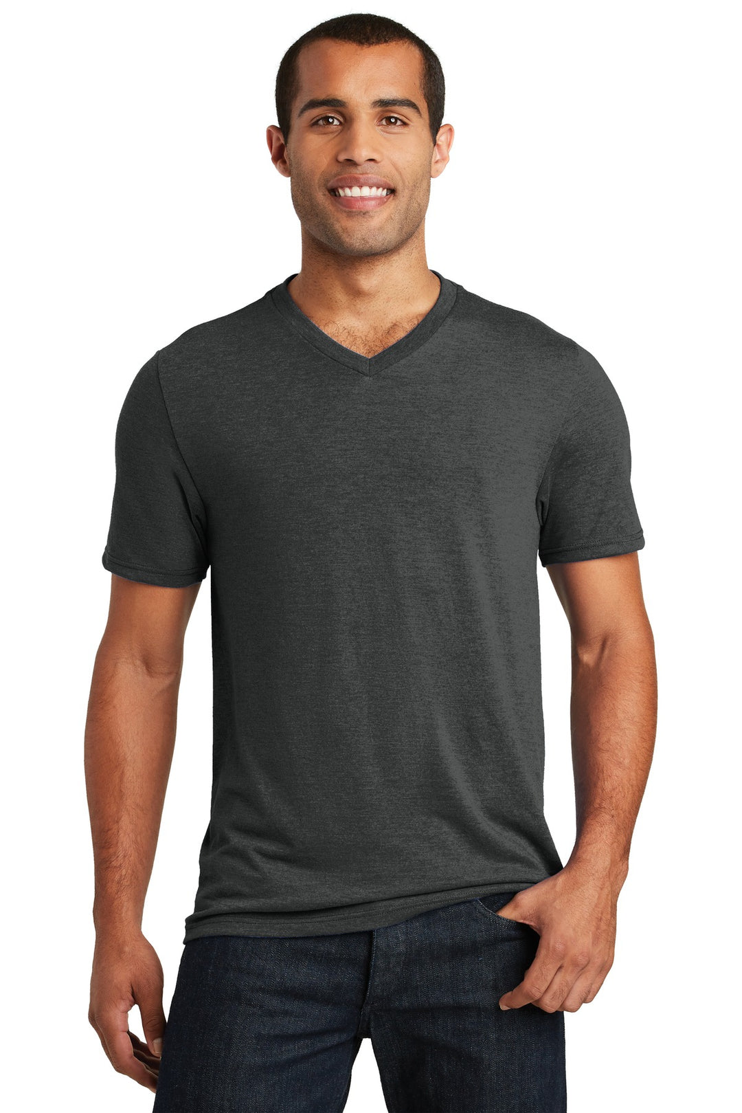 District Men's Perfect Tri V-Neck Tee. DT1350 District