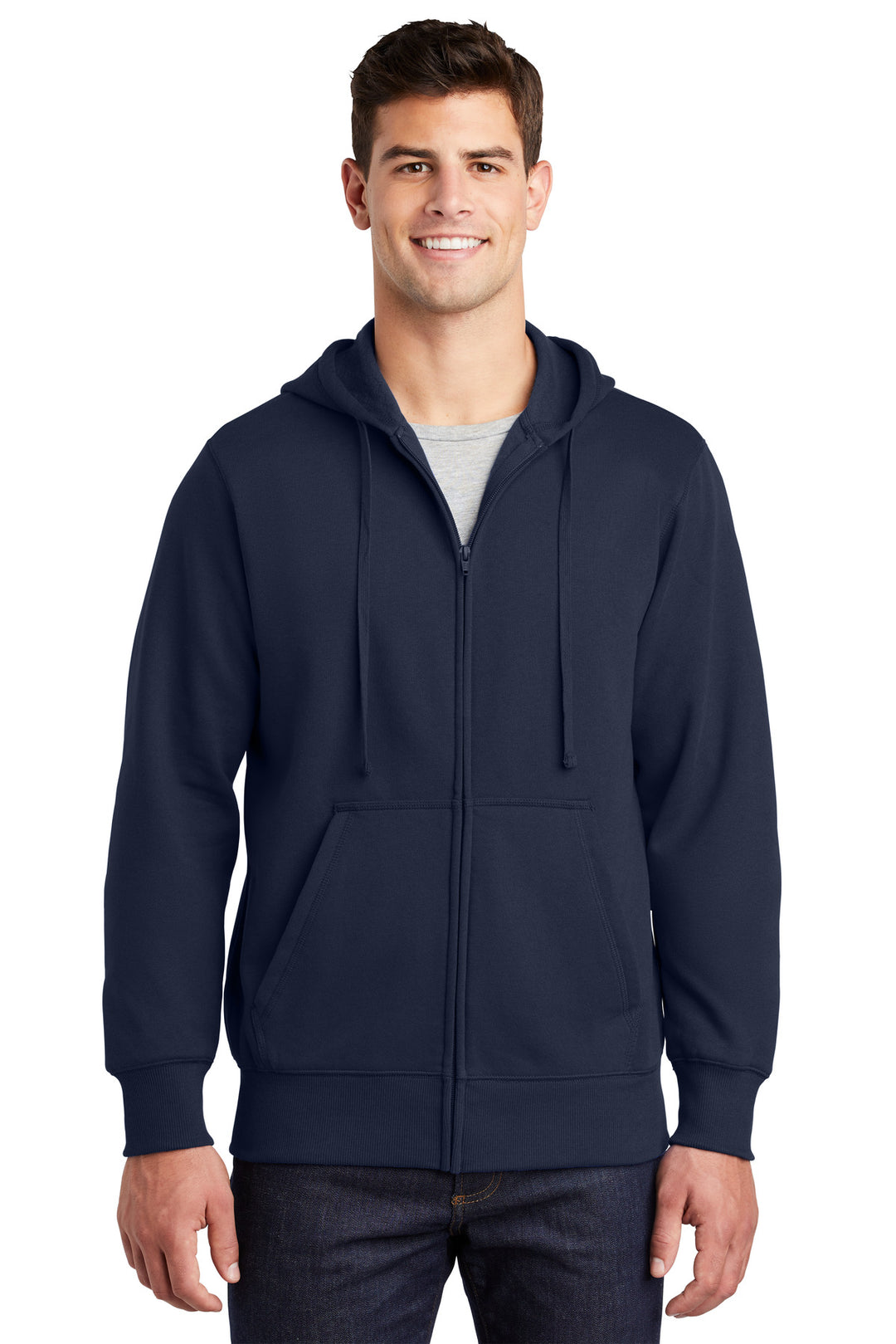 Sport-Tek Men's Full-Zip Hooded Sweatshirt