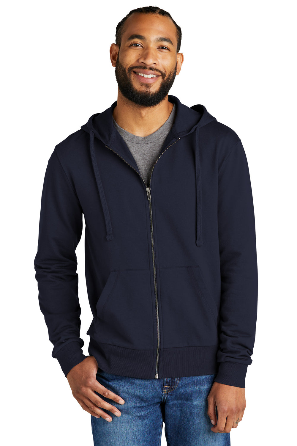 Allmade Men's Organic French Terry Full-Zip Hoodie AL4002 Allmade