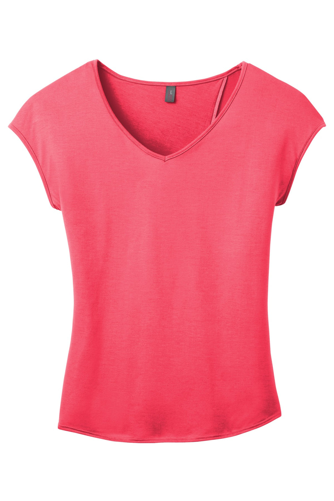 District Women's Drapey Cross-Back Tee. DM416 District