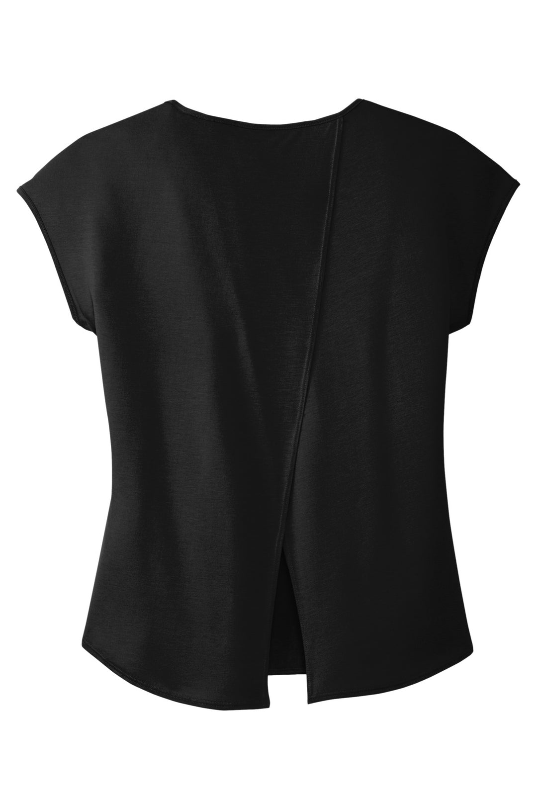 District Women's Drapey Cross-Back Tee. DM416 District