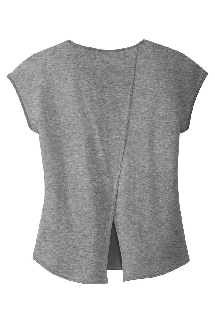 District Women's Drapey Cross-Back Tee. DM416 District