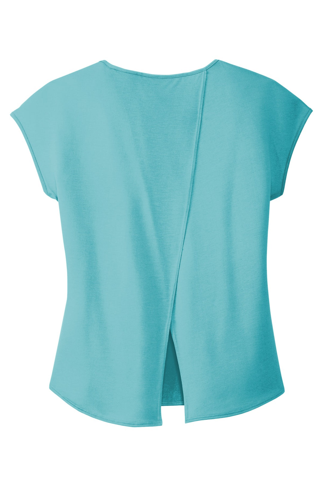 District Women's Drapey Cross-Back Tee. DM416 District