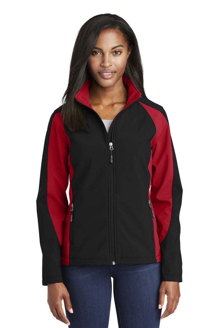 Sport-Tek Women's Colorblock Soft Shell Jacket. LST970