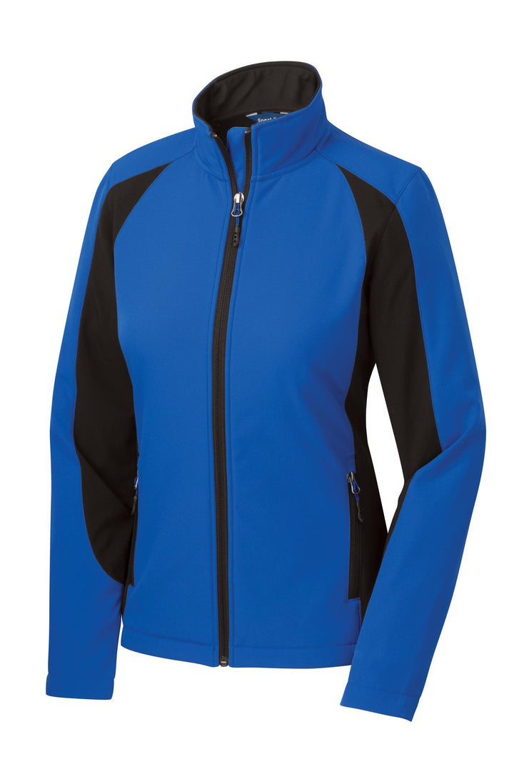 Sport-Tek Women's Colorblock Soft Shell Jacket. LST970