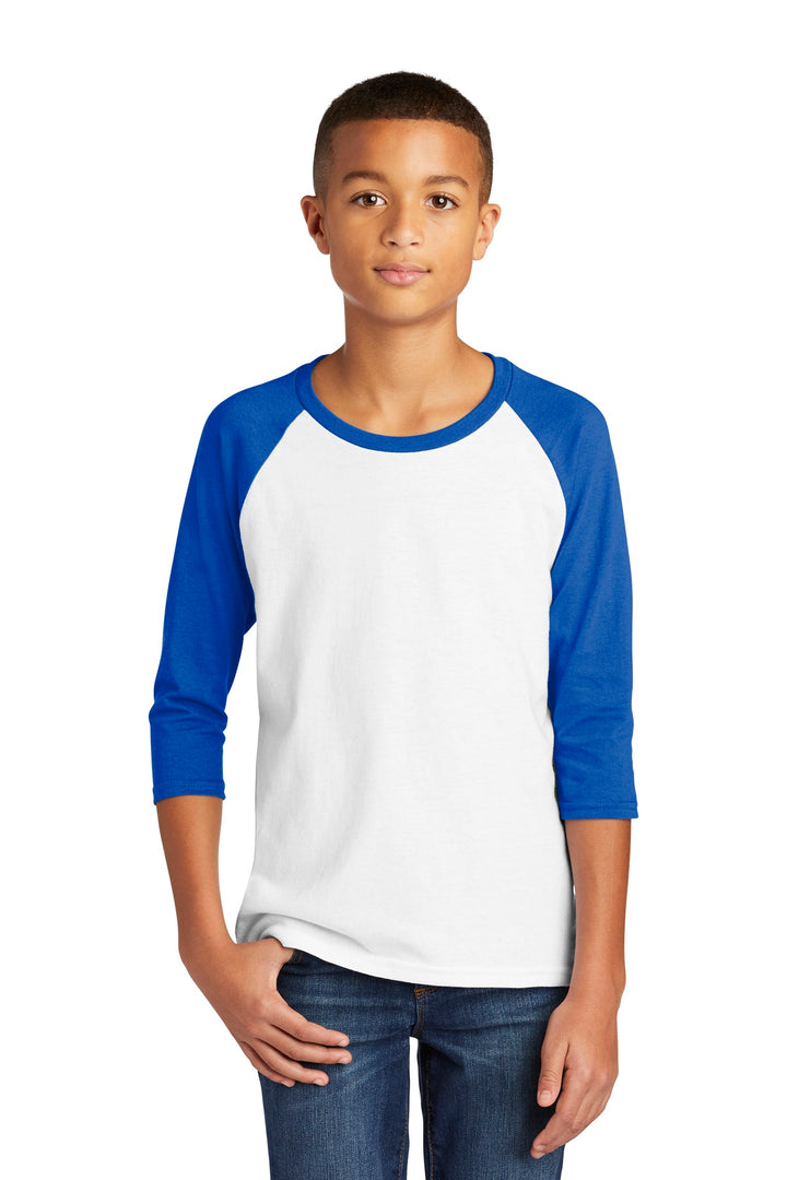 Gildan Heavy Cotton Youth 3/4-Sleeve Raglan T-Shirt. 5700B Gildan