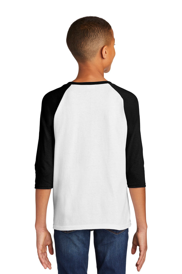 Gildan Heavy Cotton Youth 3/4-Sleeve Raglan T-Shirt. 5700B Gildan