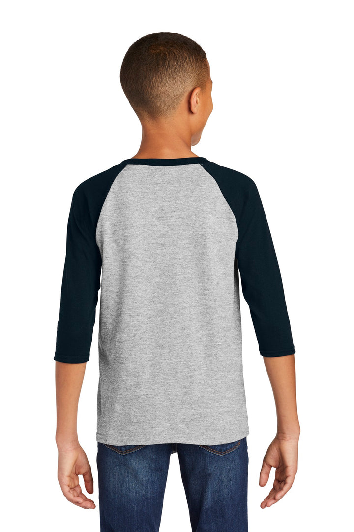 Gildan Heavy Cotton Youth 3/4-Sleeve Raglan T-Shirt. 5700B Gildan