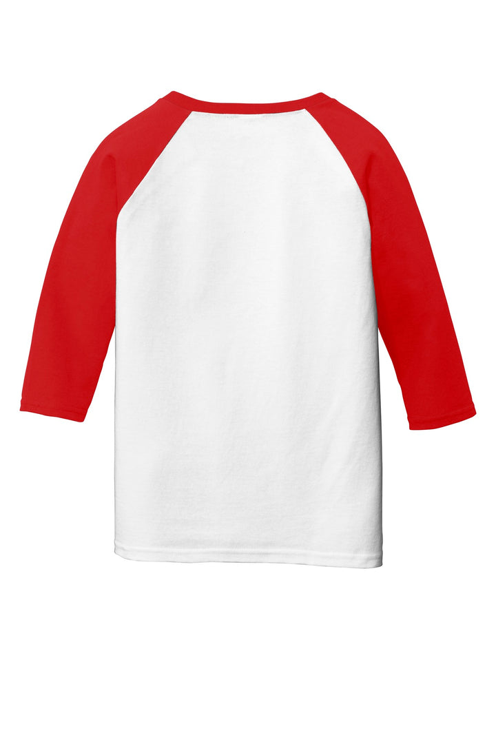 Gildan Heavy Cotton Youth 3/4-Sleeve Raglan T-Shirt. 5700B Gildan