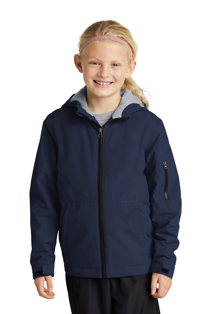 Sport-Tek Youth Waterproof Insulated Jacket YST56