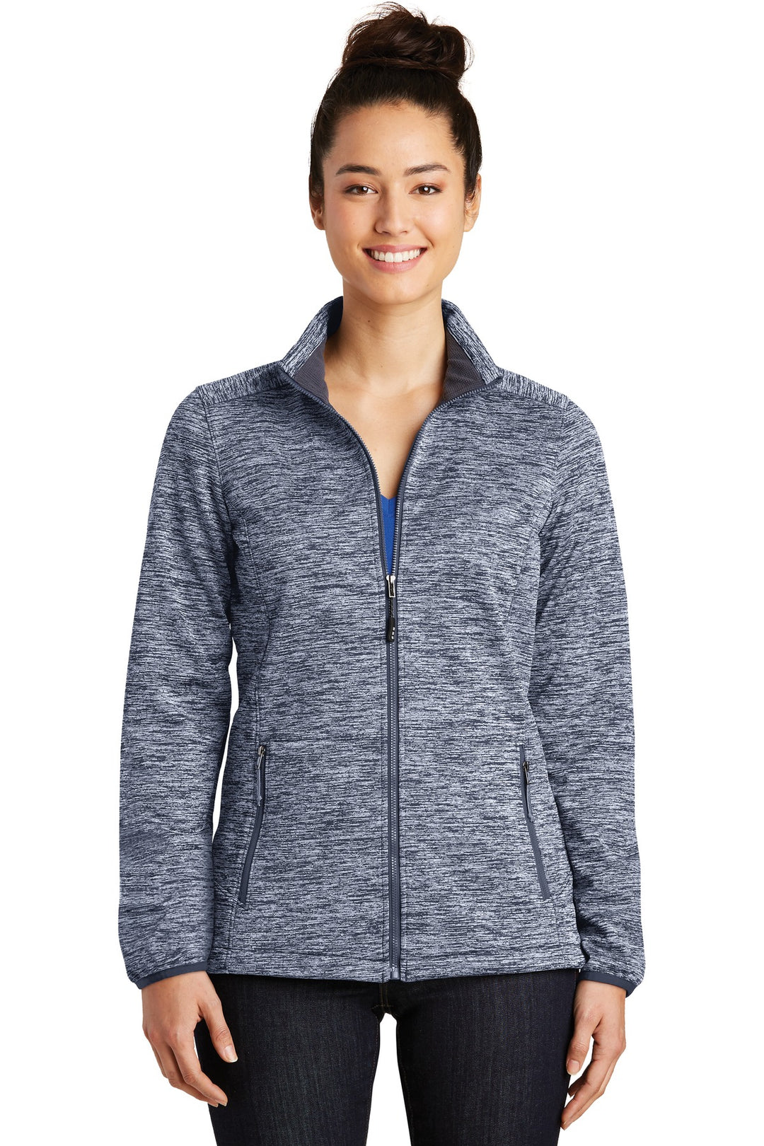 Sport-Tek Women's PosiCharge Electric Heather Soft Shell Jacket. LST30