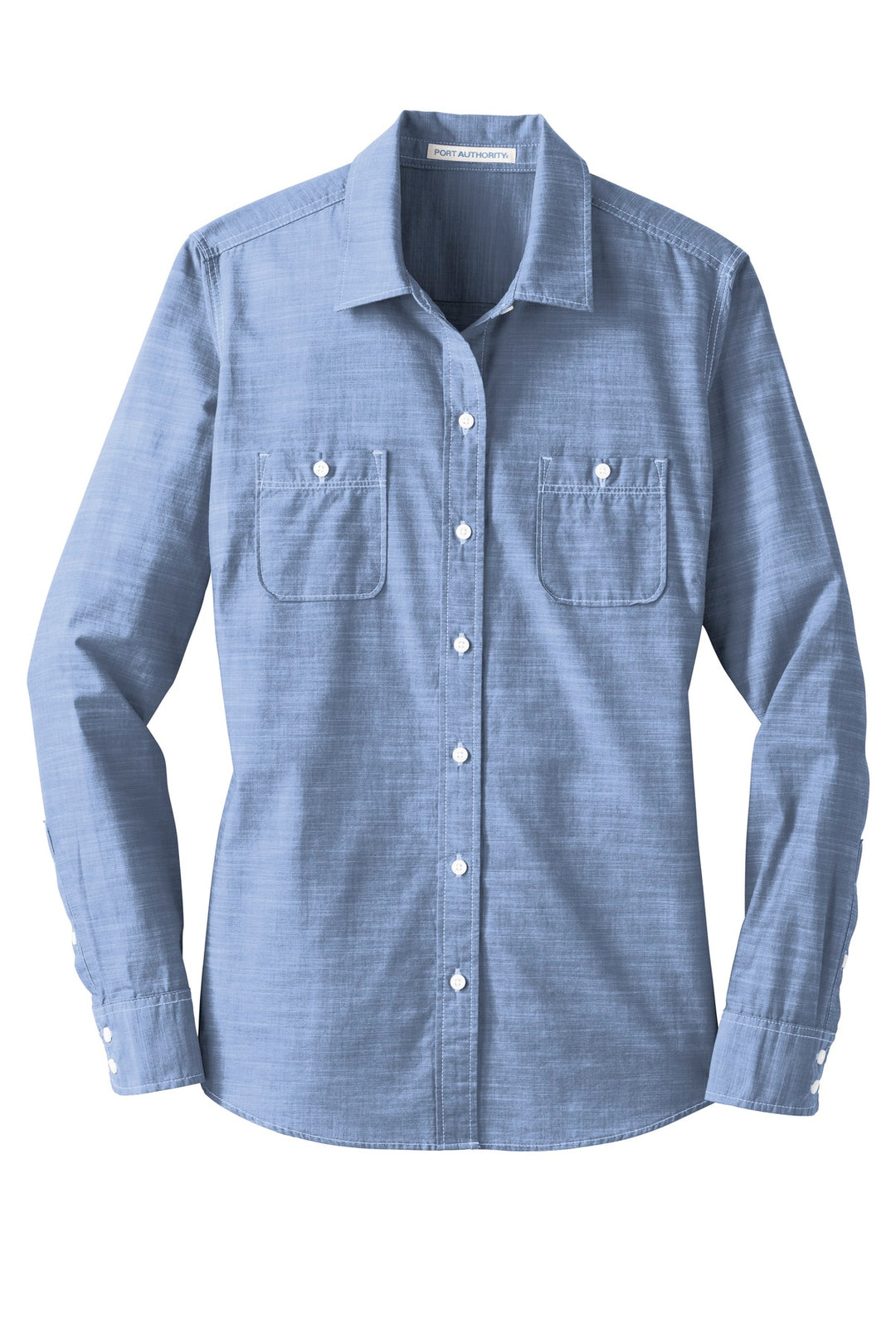 Port Authority Women's Slub Chambray Shirt. LW380