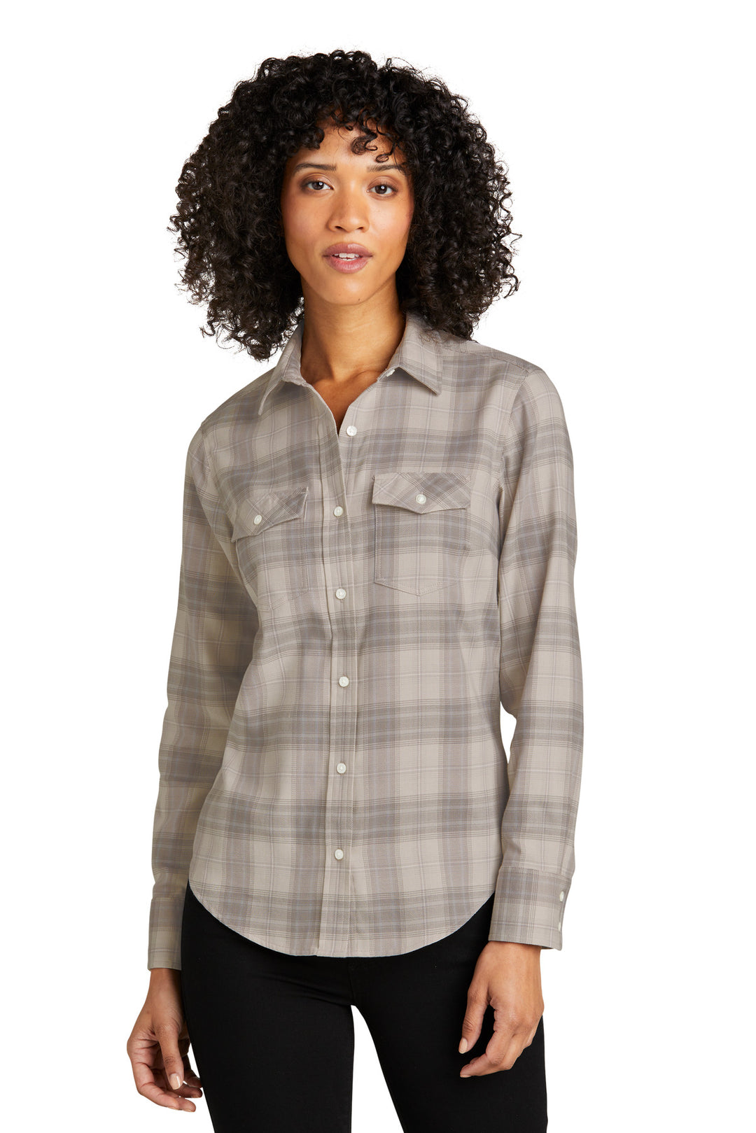 Port Authority Women's Long Sleeve Ombre Plaid Shirt LW672