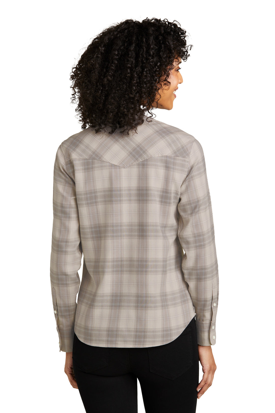 Port Authority Women's Long Sleeve Ombre Plaid Shirt LW672