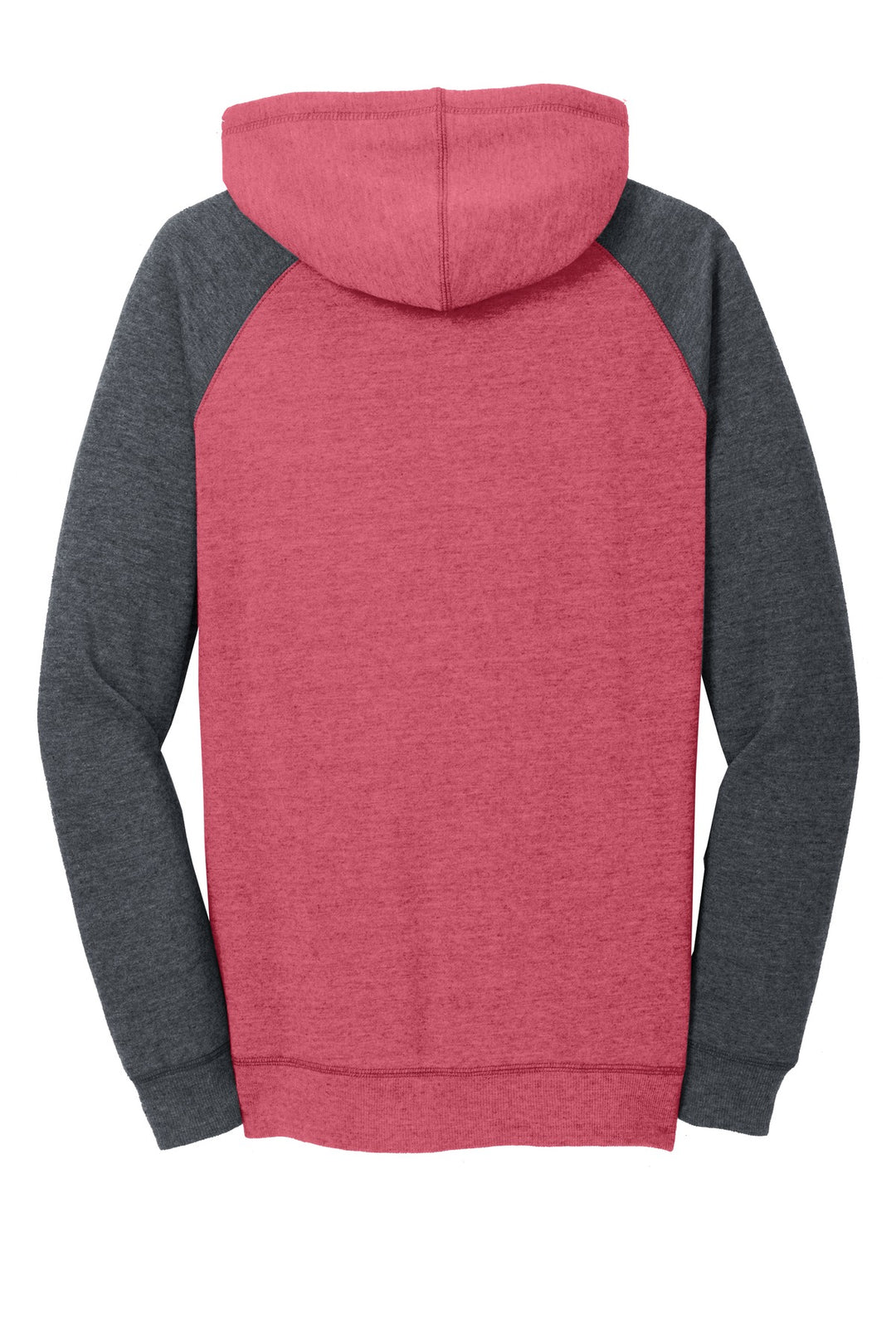 District Women's Lightweight Fleece Raglan Hoodie. DT296 District