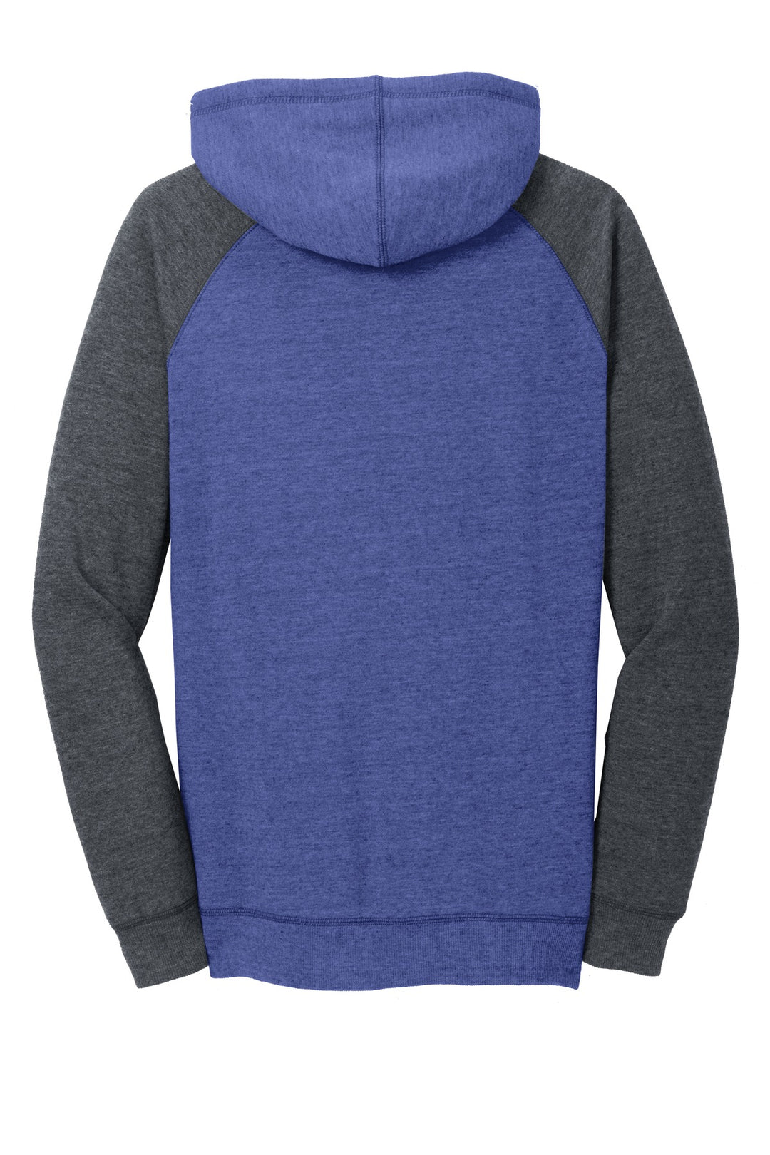 District Women's Lightweight Fleece Raglan Hoodie. DT296 District