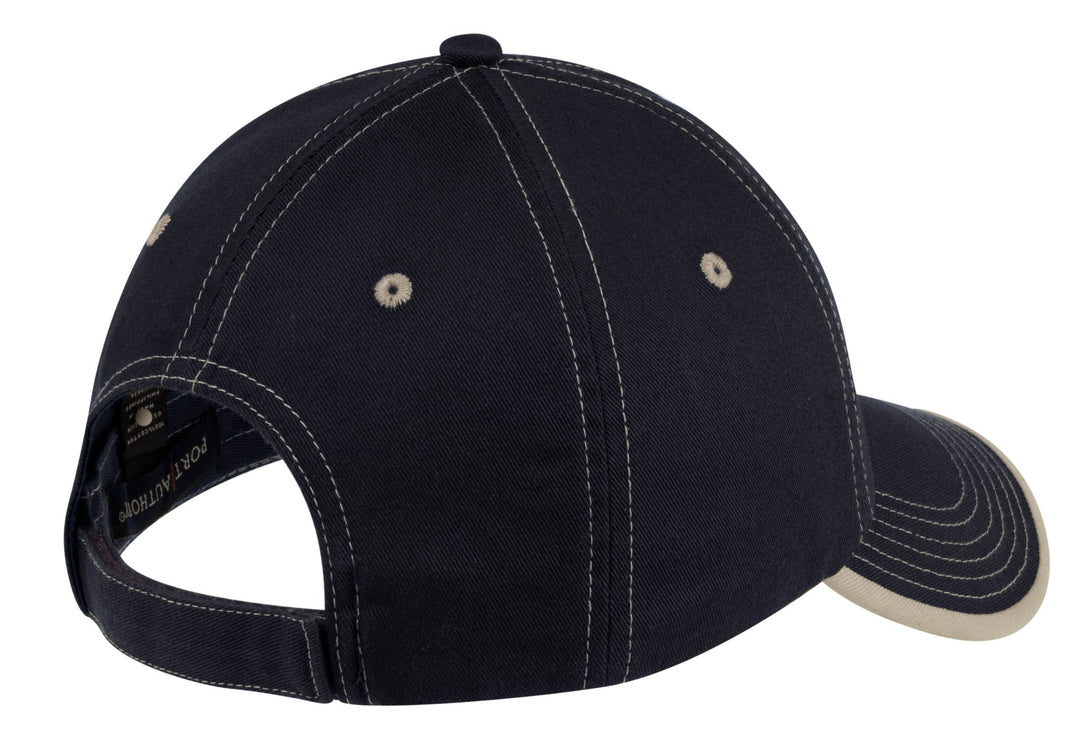 Port Authority Vintage Washed Contrast Stitch Cap